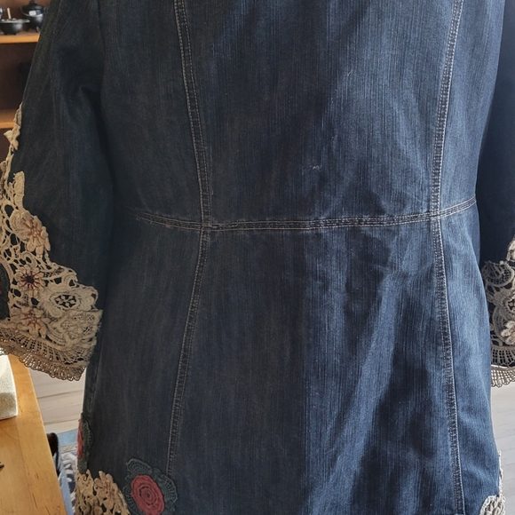 Denim and Lace Jacket - Picture 4 of 4